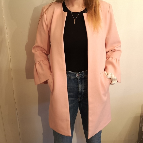 Midlength pink light fancy jacket - Picture 3 of 6